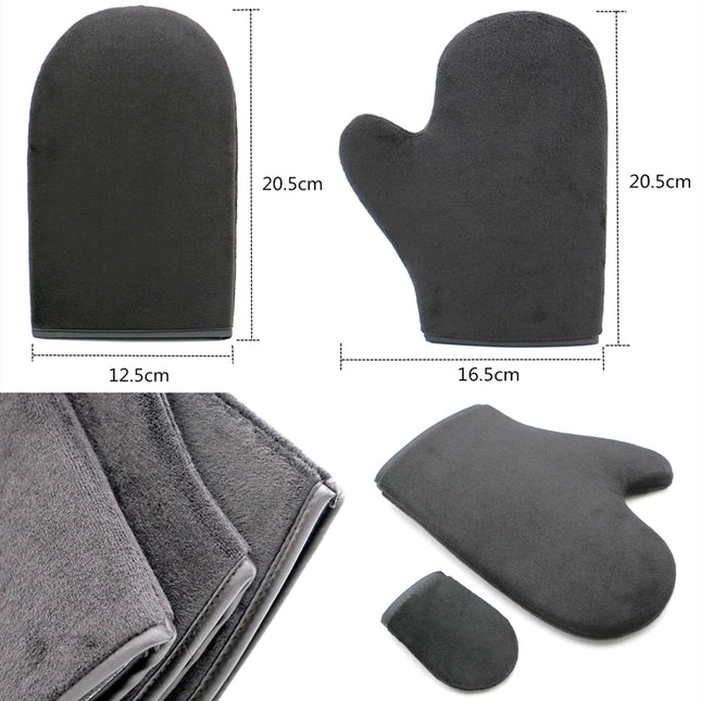 Self Applicator Tanning Glove Mitt 2pcs Reusable Body Face Back Tan Tools