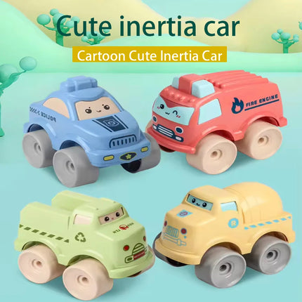 Cartoon Cute Pull-Back Inertial Engineering Toy Car, Interesting Inertial Car, Parent-Child Interactive Children's Toy, Holiday