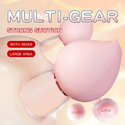 Silicone Nipple Suckers, Sucking Body Couple Funny Breast Pump Suction Cups for Sensitivity Pleasure Sex Beginners Friendly