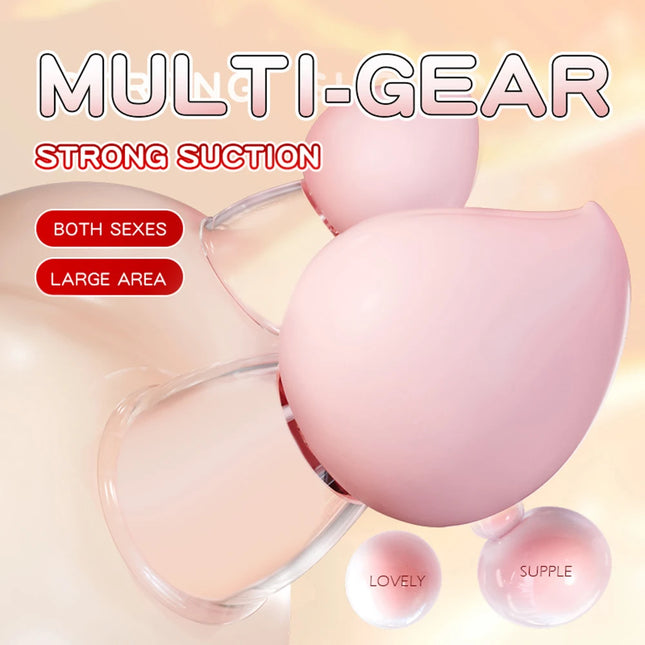 Silicone Nipple Suckers, Sucking Body Couple Funny Breast Pump Suction Cups for Sensitivity Pleasure Sex Beginners Friendly