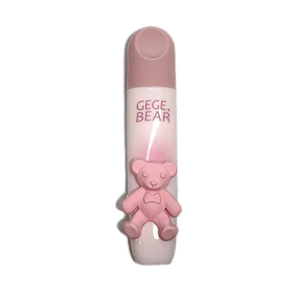 Cute Bear Lip Gloss Waterproof Long Lasting Non Fading Matte Lip Glaze Moisturing Non-marking Red Brown Velvet Liquid Lipsticks