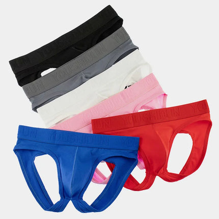 Men's Underwear Backless Thongs Cotton Breathable Bikini String Homme Cueca Tanga Low Waist Jockstrap