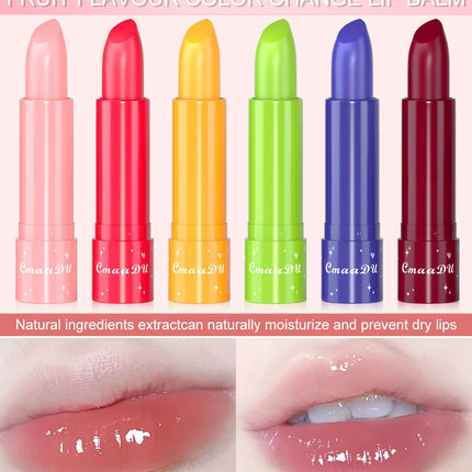 Fruit Color Changing Cherry Red Jelly Lipstick Moisturizing Temperature Change Peach Lip Blam Korean Makeup for Women Lips Care