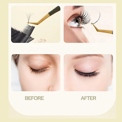 1Pcs Eyelash Tweezers Anti-static Non-magnetic Professional Pincet 3D Eyelash Extension Tweezer 100% Closure Makeup Tool