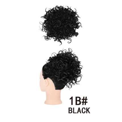 H&STAR Synthetic Curly Bun  Messy Chemical Fiber Wig Drawstring Hair Tie Hair Bag Ponytail Daily Use Wig For Ladies