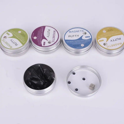 Resin Magnetic Bouncing Mud Ferrofluid High Stretch Magnetic Suction Clay Interesting with Magnet Mud Playdough Kids Toys