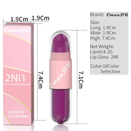 Halloween Lip Gloss Set, 3-Piece Non-Stick Shiny Lipstick, Glittery Purple and Black Lip Colors, Long-Lasting, Non-Transfer