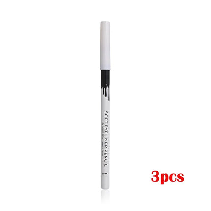 1-10Pcs New White Eyeliner Makeup Smooth Easy to Wear Eyes Brightener Waterproof Fashion Eyes Liner Pencils Eye Makeup Tool