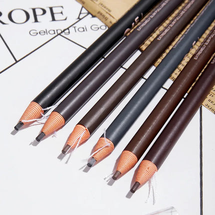 3PCS high-quality 2mm ultra-fine wire eyebrow pencil with precision carving, quick drawing, smooth and waterproof makeup pen
