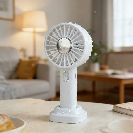 Mini Cooling Fan 3 Speed Portable Summer Refreshing Breeze Ice Pack 1800mAh Rechargeable Personal Air Conditioner