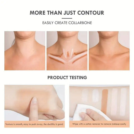 Three in one simple concealer makeup stick is durable and hard to take off makeup to create a natural three-dimensional contour