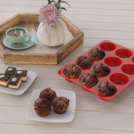 Silicone Muffin Pan Mini Cupcake Maker 6 And 12 Cups Baking Mold For Homemade Qukiches Frittatas Muffins Tray Tin Bakeware Tools