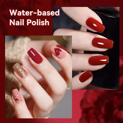 LILYCUTE 7ml 4/6/8/12Pcs Water-Based Nail Polish Set Quick Drying No Lamp Needed Glitter Nail Art Varnish For Nails Manicure