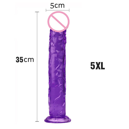 New Realistic Dildos Erotic Jelly Dildo Artificial Penis G-spot Simulation Large penis Anus Anal plug Female penis masturbation