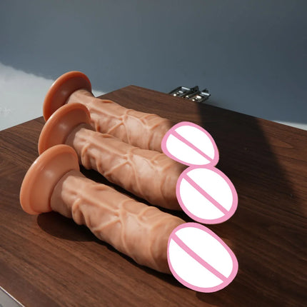 5 Sizes Realistic Dildo Sex Toys for Women Soft Huge Penis Suction Cup Thick Anal Dildo Adult Masturbator Cock Dick Butt Plug