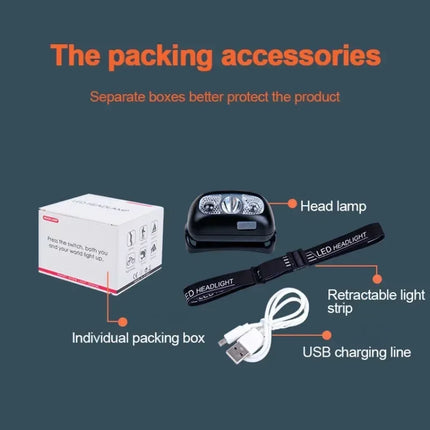 Powerful Mini COB LED Keychain Flashlight USB C Rechargeable Hanging Work Light Waterproof Keyring Camping Walking Pocket Lamp