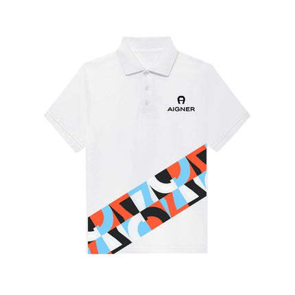 Children's polo shirt design new summer boys' short sleeved clothing fashionable printed youth top clothing