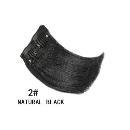 Synthetic 10cm Clip In Hair Extensions Short Straight Topper Invisible Seamless Side Cover Hairpiece Natural Volume Easy Wear