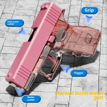 Manual Water Gun Continuous Firing Swimming Pool Toys Beach Outdoor Toy Large Capacity Water Pistol