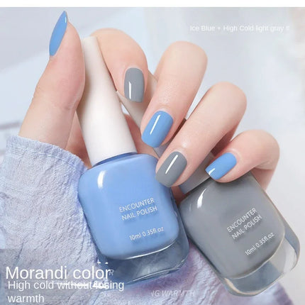 10ml Pink Water-based Nail Polish Long Lasting Tearable Quick Dry No Bake Semi-permanent Varnish DIY Fashion Manicure 6 Color
