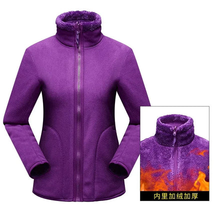 Women Pullover Sweatshirts Winter Unisex Reversible Hoodie  Warm Polar/Coral Fleece Hooded Jacket Ladies Flannel Coat Hoody