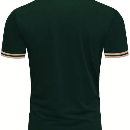 2026 Hot Men's Short-Sleeved Polo Shirt, 3D Digital Print, High-End Men's Fashion, Simple Fashion Printed Summer Polo Shirt