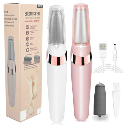 Professional Electric Foot Callus Remover Rechargeable Electronic Foot File Pedicure Tool Kit Foot Care for Dead Skin