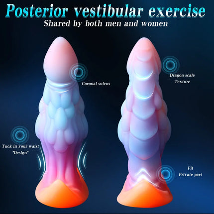 Colorful Wearable Anal Plug Butt Plug Luminous Dildo Prostate Massage Anal Dilator Wear Sex Toys for Women Men Adult Buttplug