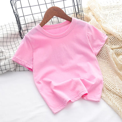 Bluey Girls T-shirt Kids' Clothing Summer Printed Cartoon Tees Short Sleeve Kids' Cotton Outfits Tops