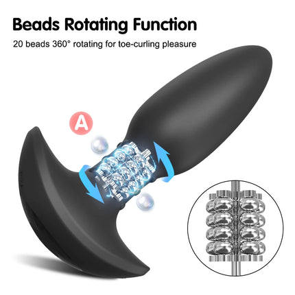 360° Rotation Vibrating Anal Plug Butt Plug Sex Toys for Men Women Wiggle Prostate Massager APP Anal Vibrator Sex Toy for Male