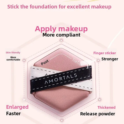 Ermu Tearable Foundation Puff Women's Makeup Sponge Air Cushion Foundation Liquid Concealer Skin-Friendly Easy to Use