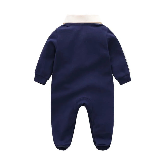 Baby Boy Spring Autumn Outerwear Pure Cotton Romper Stylish Newborn Infant Unisex Baby Long Sleeve Bodysuit Korean Version