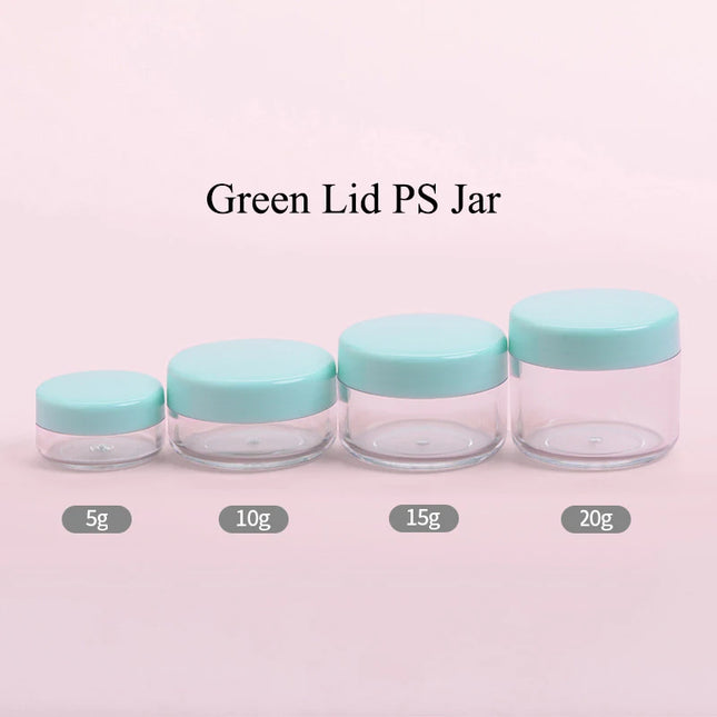 10/50/100pcs Empty Plastic Jar 5G 10G 20G Ps Jars Serum Pots Eye Cream Case Makeup Container Lip Balm Cans Cosmetic ZM003