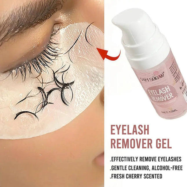 10ml Eyelash Removal Gel Transparent Aloe Vera Cherry Essence Gentle Non-irritating Quick Removal Soften Eyelashes Cleaning Gel