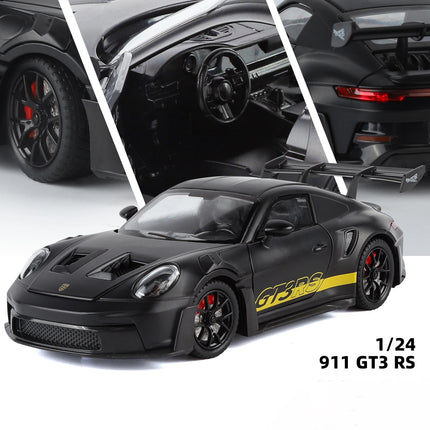 1:24 911 GT3 RS 992 Alloy Track Racing Car Model Diecasts Metal Performance Sports Car Vehicles Model High Simulation Collection