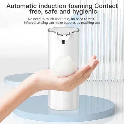 P9 Automatic Foam Soap Dispensers 400ml Bathroom Smart Washing Hand Machine With USB Charging 2-in-1 Desktop Wall Hanging