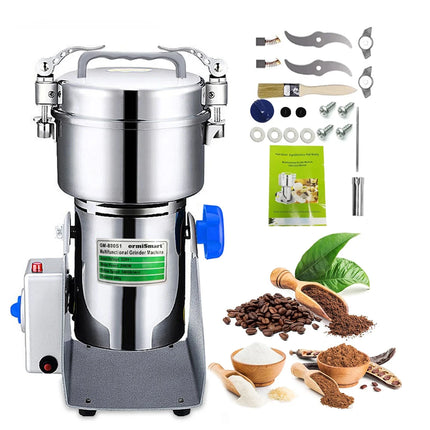 800G 2980W Herb Grinder Coffee Machine Grain Spices Mill Medicine Wheat Mixer Dry Food Grinder Mill Grinding Machine
