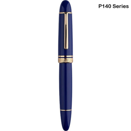 MAJOHN P140 Transparent Fountain Pen Sun Nib Metal Copper Piston Light Resin Body PK X159 9019 Stationery School Supplies