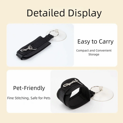 Adjustable Pet Grooming Loop Suction Cup Holder Hands-Free Dog Bathing Fixer Comfortable Portable Cat Restraint Straps Pet Shower
