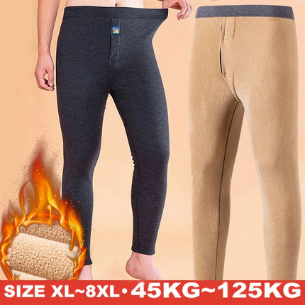 Thermal Underwear Men's Winter Clothes Fleece Keep Warm Pants Soft comfortable Underpants Sleepwear Breathable Thermo Leggings