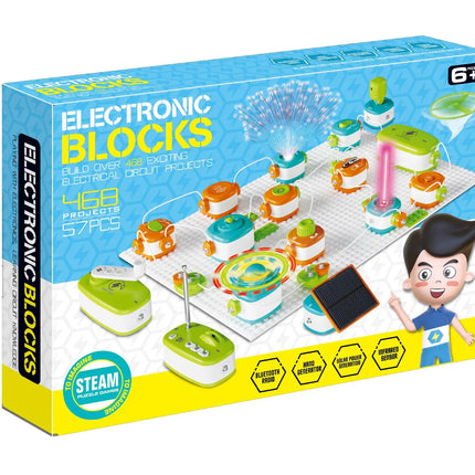 2025 New Children's Electronic Building Blocks Circuit Experiment Toy Puzzle Science Set - Birthday Gift for Boys Aged 6-10