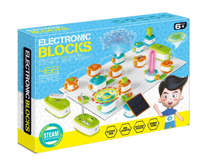 2025 New Children's Electronic Building Blocks Circuit Experiment Toy Puzzle Science Set - Birthday Gift for Boys Aged 6-10