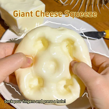 Cheese Cream Squishy Ball Vaseline Filler Handmade Slow Rebound Fidget Toy Soft Squeeze Stress Relief  stress reliever toys