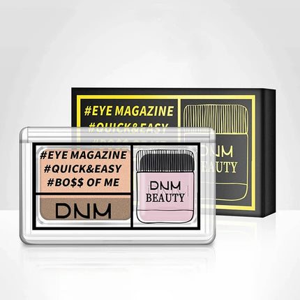 1Pc DNM Professional Women's Cosmetics Two-color Matte Lazy Eye Shadow Double Small Box Easy Carry Eyeshadow Tray for Makeup