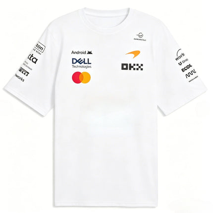 Men T Shirt Summer Racing Style Print Casual Loose Crew Neck Short Sleeve Tee Fashion Streetwear Sports Daily Wear Tops for Male