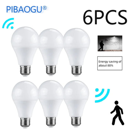 PIR Motion Sensor Light Bulbs E26 110V LED Lamp Auto Smart  LED Bulb Energy Saving Bombillas Bedroom Kitchen Porch Lighting