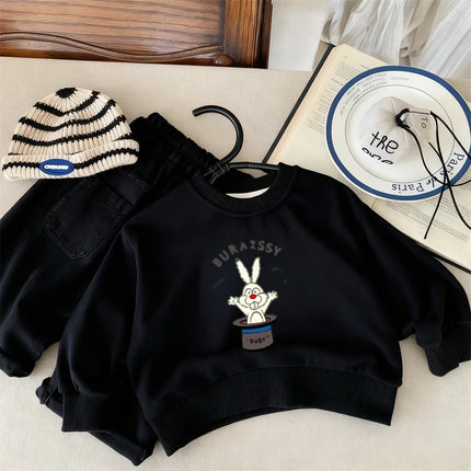 Lovely Sweatshirts Boys And Girls New Printing Long Sleeve Toddler Thin Loose Casual Sports Wear Kids Spring Autumn Clothing