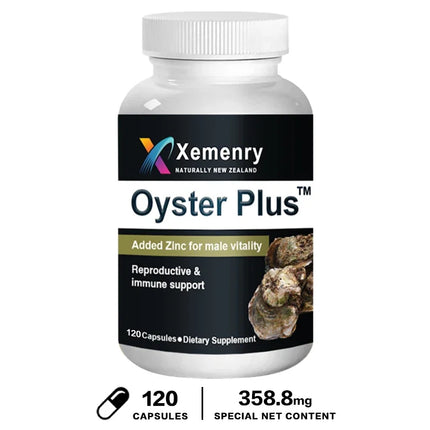Oyster Plus with Maca Root Capsules - for Women and Men To Support Hormone Balance, Mood, Energy and Well-being