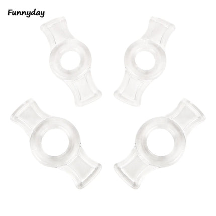 Male 4pcs 1 set Penis lock Cock Ring Bondage Penis Erection Ring For Men Adults TPE penil sleeve for enlargerment pump