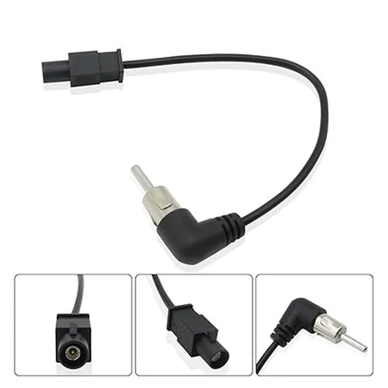 Car Radio Antenna Adapter Cable,Car AM FM Fakra to DIN Antenna Adapter Cable For VW  Sagitar BORA Jetta Chrysler